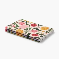 Pack 3 libretas cosidas Roses - Rifle Paper
