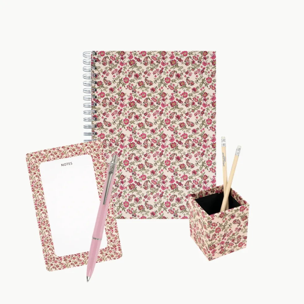 Pack Premium "Floral Roses" I Libreta A4 + Bolígrafo + Cubilete + Bloc Notas