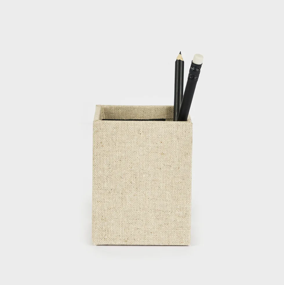 Pack Premium "Lienzo" I Libreta + Cubilete + Bolígrafo + Portabolígrafo + Lápiz