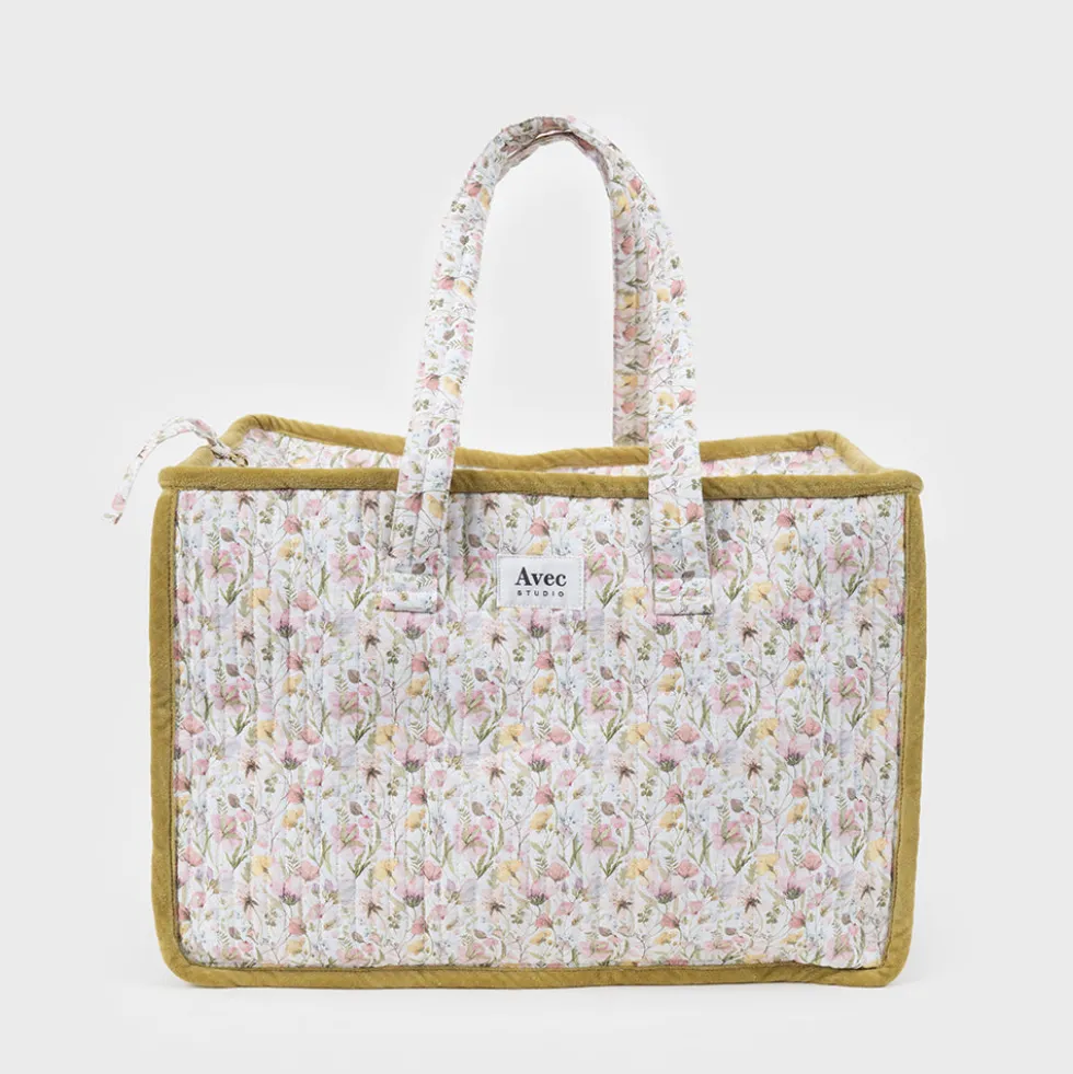 Pack Viaje "Spring Flowers" | Bolsa Viaje + Funda Portátil + Libreta A6