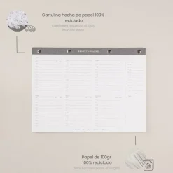 Planificador de Proyectos · Bloc de notas A4