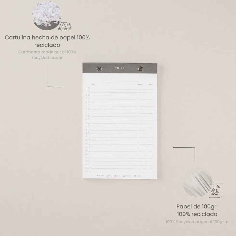 Planificador de Tareas · Bloc de notas A5