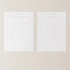 Planificador Mensual (Calendario sin fechas) · Recambio agenda anillas