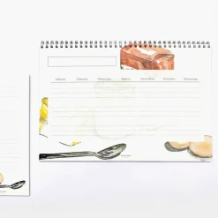Planificador Semanal Menus Acuarela Catalán