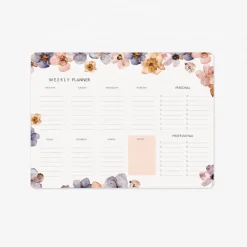 Planificador semanal Pressed Flowers