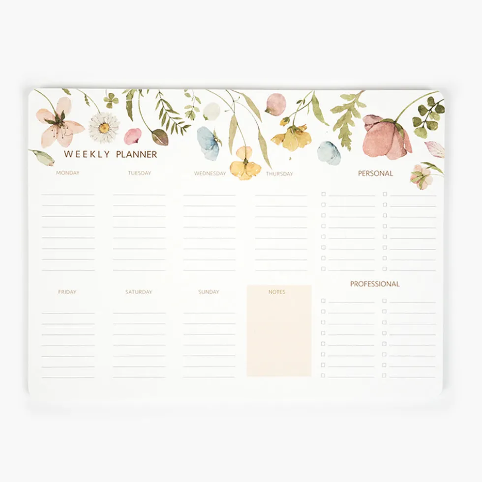 Planificador semanal Spring Flowers