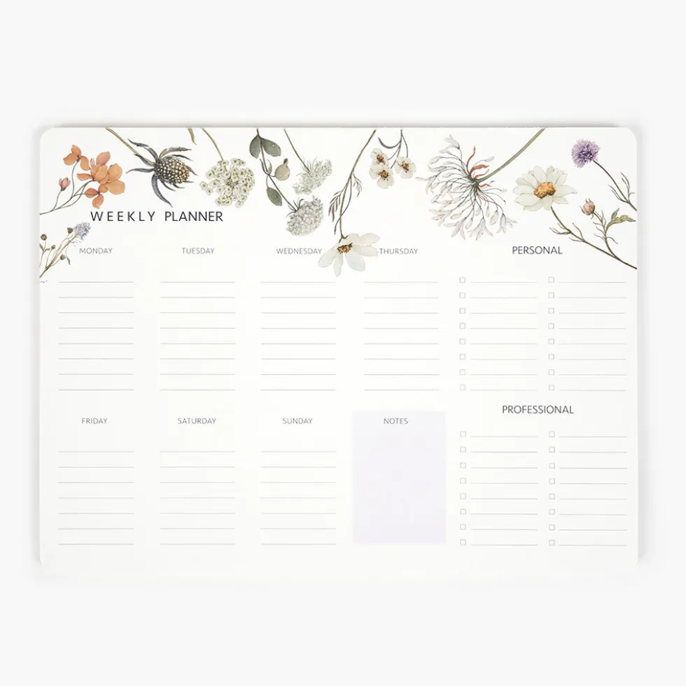 Planificador semanal Wild Flowers