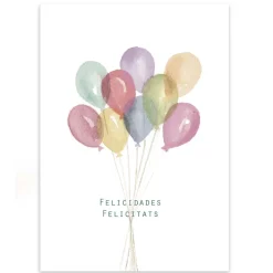 Postal A4 Globos