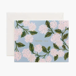 Postal Agradecimiento Hydrangea Thank You - Rifle Paper