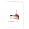 Postal A4 Pastel Rosa y Vela