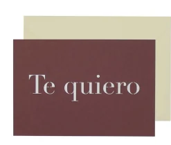 Postal A5 simple Te quiero Láser