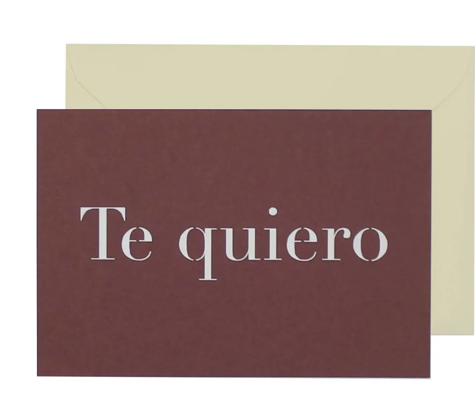 Postal A5 simple Te quiero Láser
