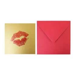 Postal Beso Rojo