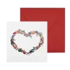 Postal Corazón Frutos Rojos