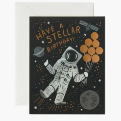 Postal Cumpleaños Astronauta "Stellar" - Rifle Paper