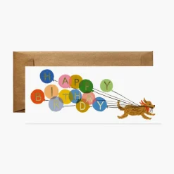 Postal Cumpleaños Balloon Birthday No. 10 Card - Rifle Paper