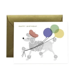 Postal felicitación cumpleaños French Poodle - Rifle Paper Co