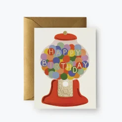 Postal felicitación cumpleaños Gumball Birthday - Rifle Paper