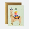 Postal Felicitación Cumpleaños Llama Birthday Card - Rifle Paper
