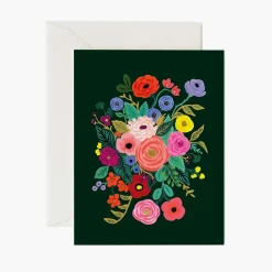 Postal Flores Garden Party Hunter Card - Rifle Paper