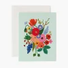 Postal Flores Garden Party Mint Card - Rifle Paper