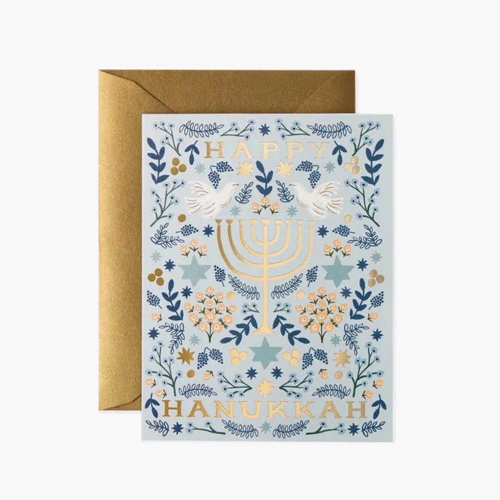 Postal Hanukkah Menorah - Rifle Paper Co