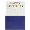 Postal Happy Birthay confetti