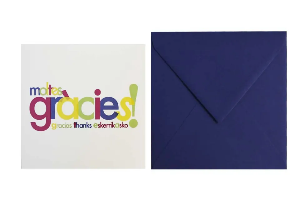 Postal Moltes gràcies