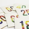 Postal Números Acuarelas 50