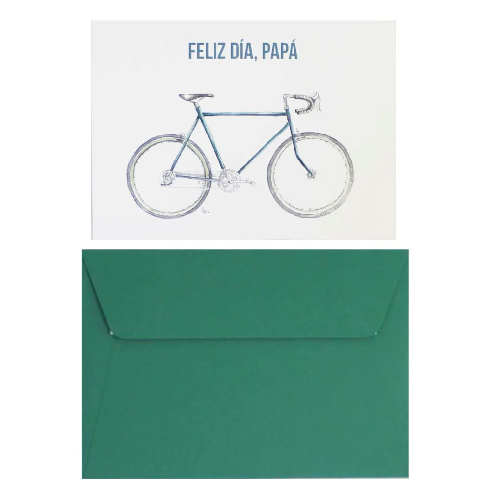 Postal PAPA Bicicleta