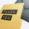 Postal Thank You oro