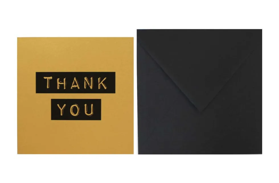 Postal Thank You oro