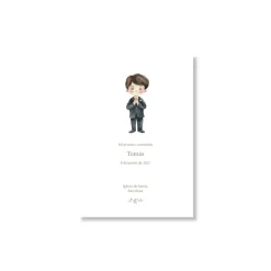 Recordatorio de comunión personalizado Básico (Packs 12-60)