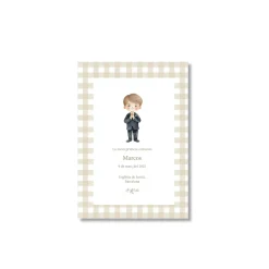 Recordatorio de comunión personalizado Vichy (Packs 12-60)