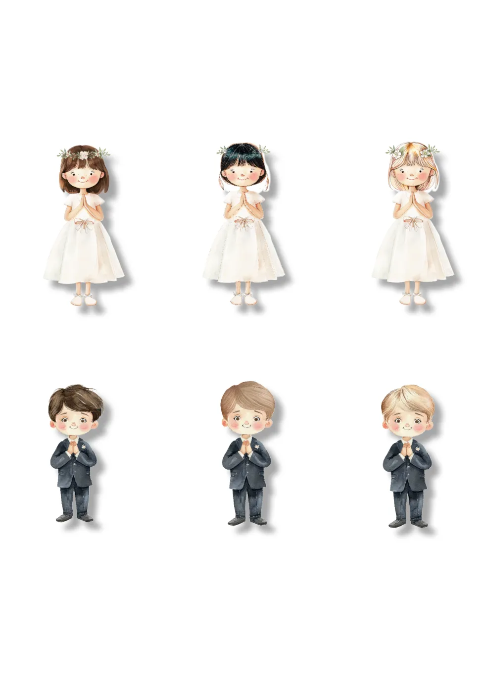 Recordatorio de comunión personalizado Vichy (Packs 12-60)