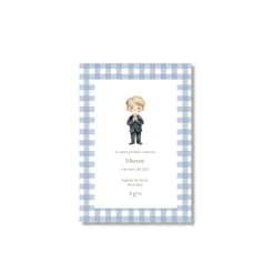 Recordatorio de comunión personalizado Vichy (Packs 12-60)