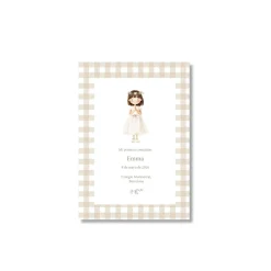 Recordatorio de comunión personalizado Vichy (Packs 12-60)