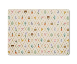 Set de 4 Bajoplatos de Corcho Spring Farm -Rifle Paper Co