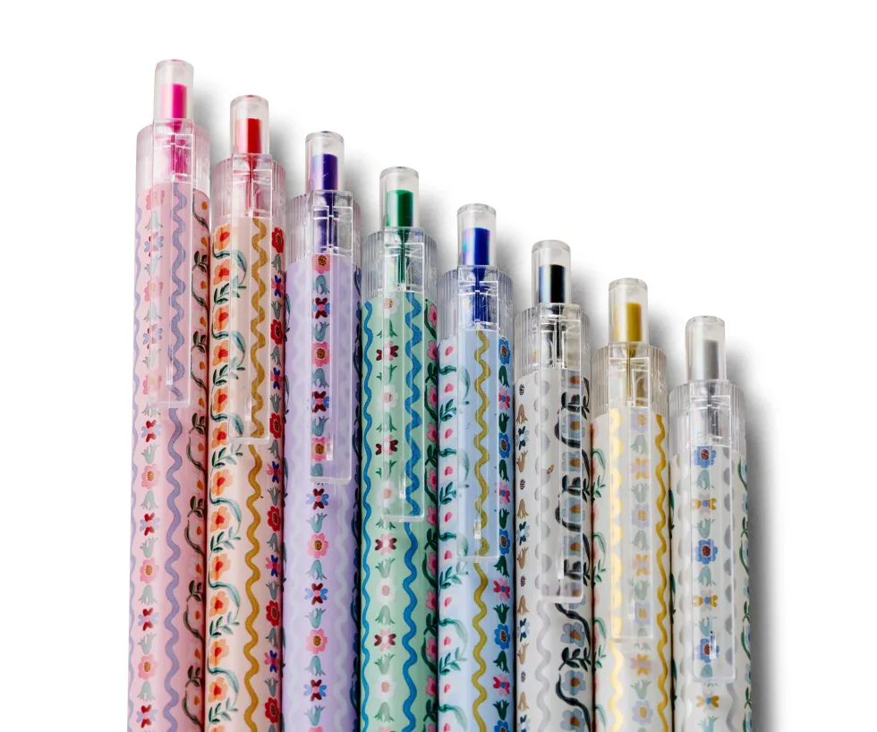 Set de 8 bolígrafos de gel Delphine - Rifle Paper Co