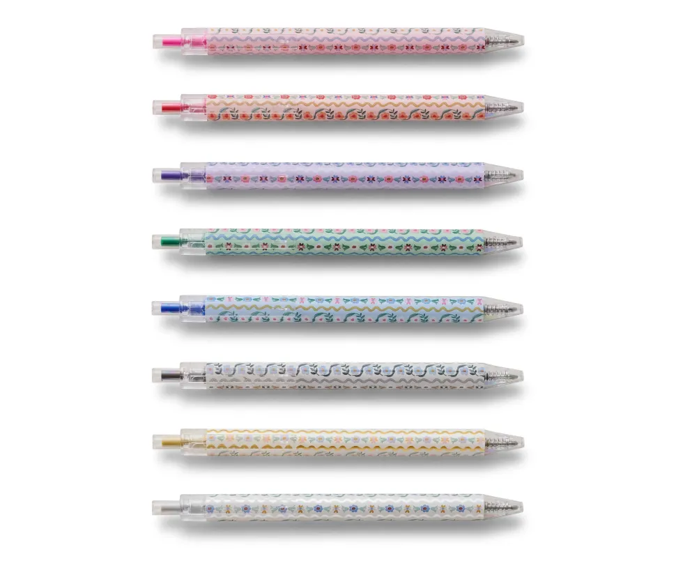 Set de 8 bolígrafos de gel Delphine - Rifle Paper Co