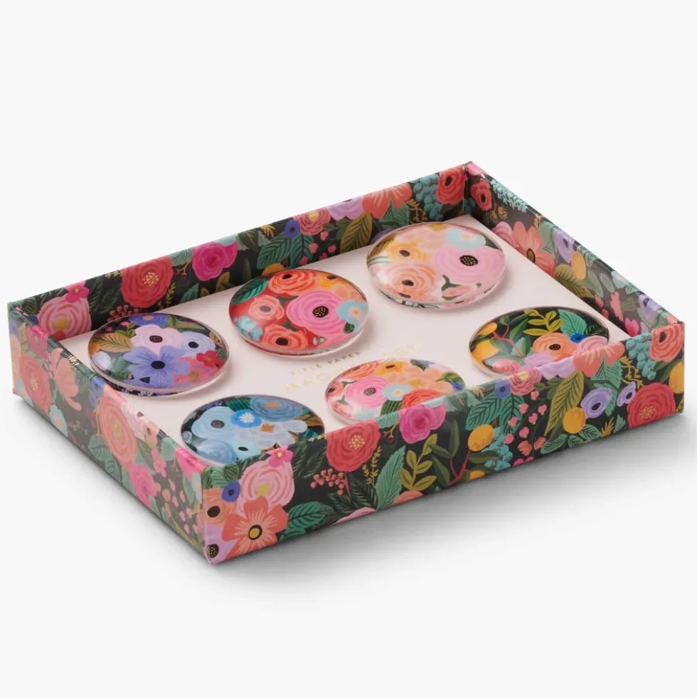 Set de 6 imanes de vidrio Garden Party - Rifle Paper Co