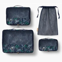 Set de 3 organizadores de equipaje Peacock - Rifle Paper Co.