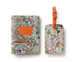 Set de viaje Funda Pasaporte y Etiqueta Equipaje Safari - Rifle Paper Co