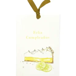 TAG A5 Pastel Limón Feliz Cumpleaños