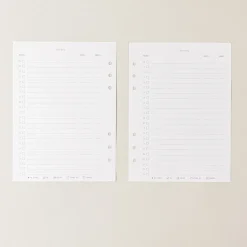 Tareas · Recambio agenda anillas