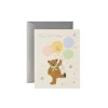 Tarjeta felicitación cumpleaños First Birthday Bear - Rifle Paper