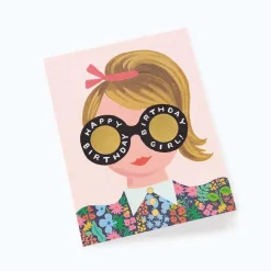 Tarjeta felicitación cumpleaños Meadow Birthday Girl - Rifle Paper