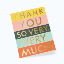 Tarjeta Postal Agradecimiento Color Block Thank You - Rifle Paper