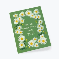 Tarjeta Postal Agradecimiento Daisies Thankful - Rifle Paper