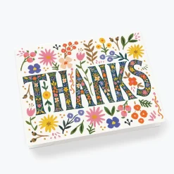 Tarjeta Postal Agradecimiento Floral Thanks - Rifle Paper
